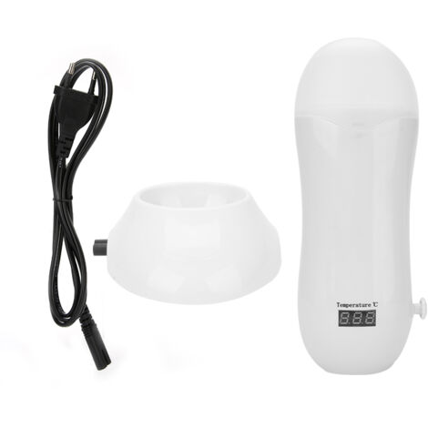 Chauffe-cire électrique portable 40W réglable en température - Appareil d'épilation blanc avec prise EU 220V (1/5)