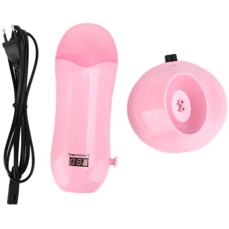Chauffe-cire électrique réglable pour épilation - Machine à cire chauffante rose - Prise EU 220V (1/5)