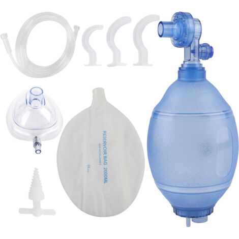 Ventilateur de Poche Manuel - Appareil d'Oxygénation d'Urgence pour Réanimation Cardiaque Adulte (1/5)