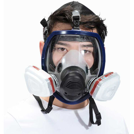 Masque de Protection Anti-Poussières avec Filtre à Gaz pour Peinture et Pulvérisation - Masque Complet + Boîtier Filtre 7 (1/5)