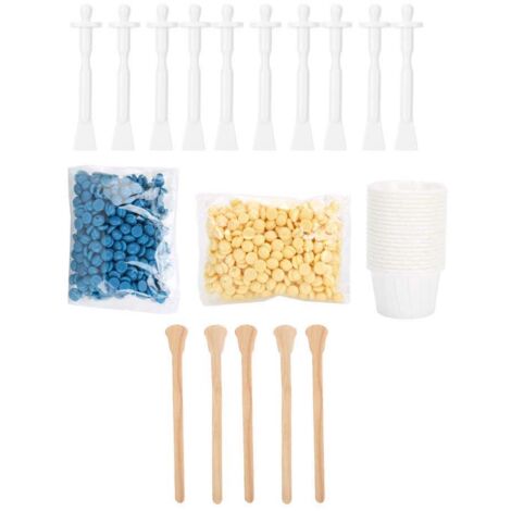 Cire chaude Blue ZOO 70g pour épilation visage et nez avec bâtonnets applicateurs (1/5)