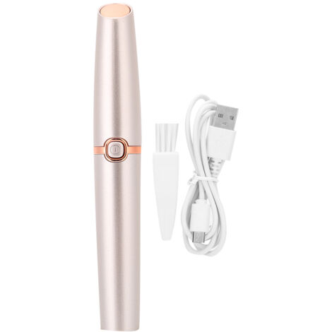 Stylo à Sourcils Électrique Mini Portable - Tondeuse Sourcils Femme Rose Gold (1/5)