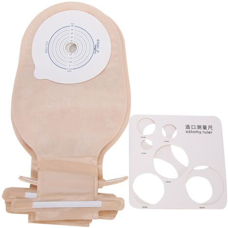10 pièces Sac de Stomie Amovible avec Ouverture 20-60mm pour Couverture Urinaire (Type Étanche)