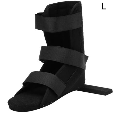 Chaussure Orthopédique Professionnelle pour Fracture de Pied avec Attelle de Cheville Noire (1/5)