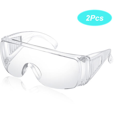 2 Pièces Lunettes de Protection Transparentes Anti-Poussière et Anti-Salive pour Travail (1/5)
