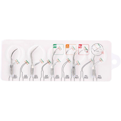 5 pièces / Set de pointes universelles pour détartreur ultrasonique dentaire, fournitures dentaires (1/5)