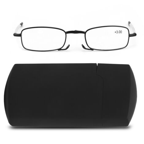 Lunettes de lecture pliables anti-fatigue pour presbytes homme femme (Noir +3.00) (1/5)