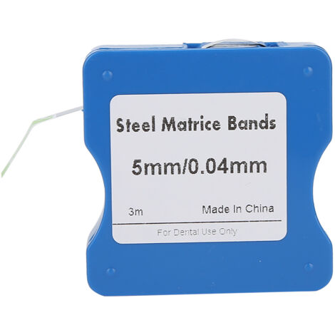 Bandes en acier inoxydable 5mm/6mm/7mm pour dentisterie - Rouleaux de matrices dentaires (1/5)
