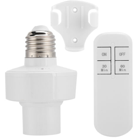 Douille de Lampe avec Télécommande pour E27 60W, Pièce de Rechange pour Lampe UV Ozone Nettoyante (1/5)