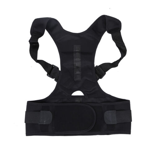 Correcteur de Posture Magnétique pour Dos - Ceinture de Soutien Lumbar - Noir Taille 2XL