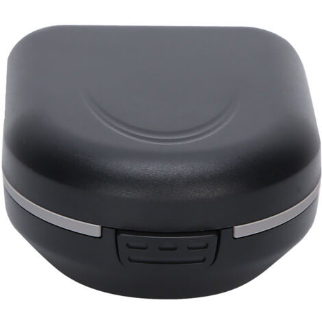 Étui imperméable pour appareil auditif contour d'oreille, boîte de rangement portable et résistante aux chutes, couleur noire (1/5)