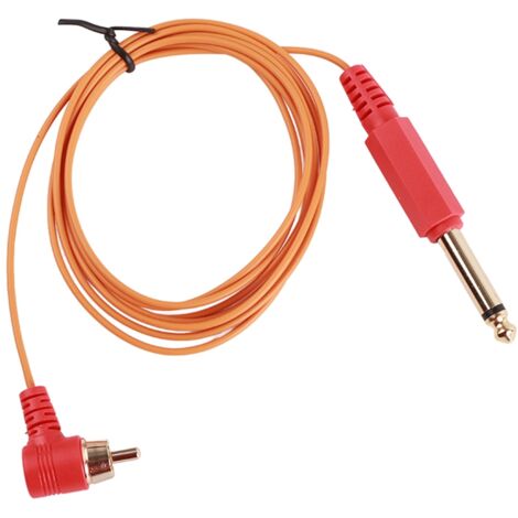 Câble de connexion RCA 6.35mm pour machine à tatouage, cordon de clip professionnel (1/5)