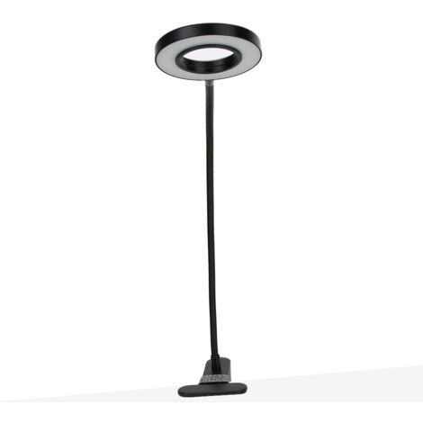 Lampe de bureau à LED pour maquillage, soins des yeux et extensions de cils, clip réglable, alimentation USB