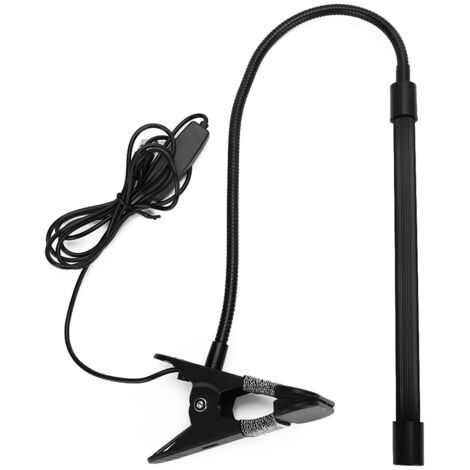 Lampe de Bureau à Clip avec USB, Lumière d'Étude Réglable pour Lecture et Protection des Yeux
