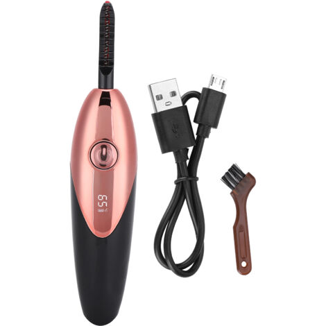 Curleur de Cils Électrique Chauffant Numérique - Rose Rouge pour Femmes, Effet Longue Durée (1/5)