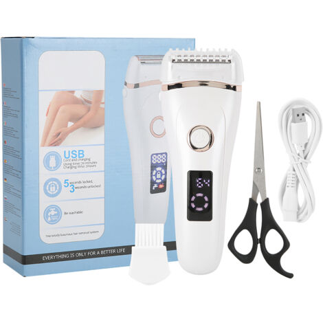 Rasoir Électrique Femme USB Rechargeable, Épilation Silencieuse et Imperméable (1/5)