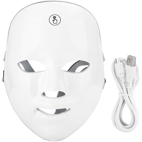 Masque LED Thérapie Lumière Visage Anti-Acne Rechargeable USB Photon