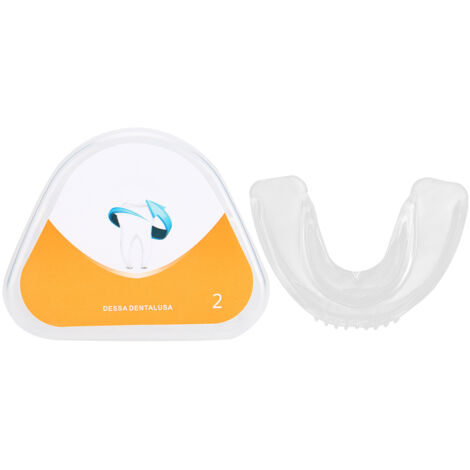 Gouttière dentaire transparente correctrice en silicone pour phase modérée d'orthodontie