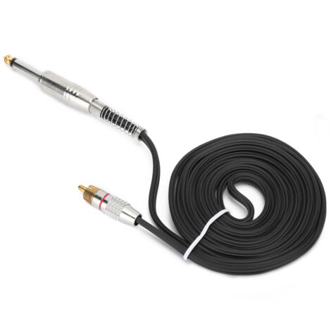 Câble d'alimentation pour machine à tatouer avec connecteur RCA et crochet (1/5)