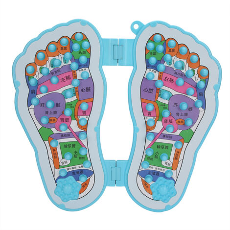 Tapis de massage pour pieds en pierres - Soulagement des douleurs et réflexologie plantaire (1/5)