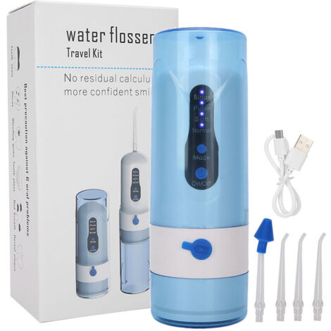 Irrigateur Dentaire Portable Rechargeable USB, Appareil de Nettoyage des Dents à Usage Domestique (1/5)