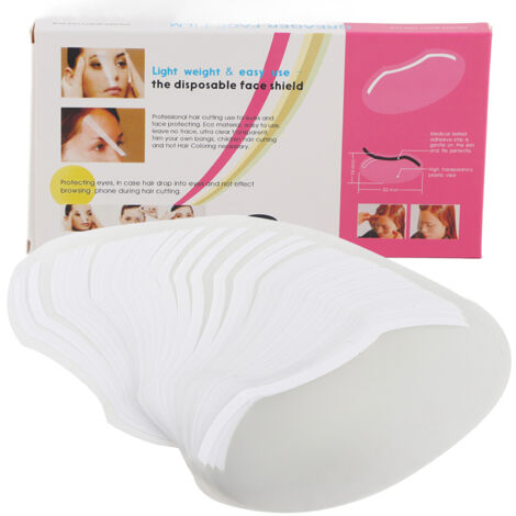 50 Pièces Visière de Protection Faciale Anti-Éclaboussures pour Salon de Coiffure, Indestructible (1/5)