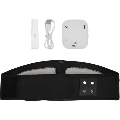 Ceinture de massage chauffante infrarouge lointain pour soulager les douleurs lombaires, réglable (Appareil principal + Ceinture) - Taille L (1/5)