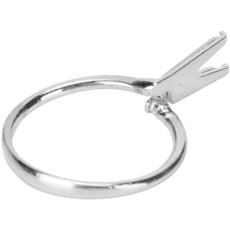 Support à anneau 4 griffes en acier pour sertissage de bijoux en argent (1/5)
