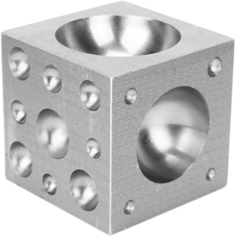 Bloc de formage carré professionnel pour bijoux - Outil de façonnage métal 60x60mm (1/5)