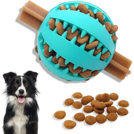 balle Jouet Pour Chien (6 Cm, Bleu)-jouets Interactifs D'ennui Pour Chien-jouets Ducatifs Pour Chien-nettoyage Dentaire (1/5)
