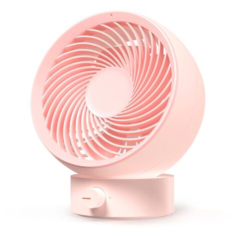 (rose) Ventilateur De Bureau, Ventilateur De Bureau Portable Aliment Par Usb, Vent Fort, Fonctionnement Silencieux, Adapt Aux Voyages En Plein Air (1/5)