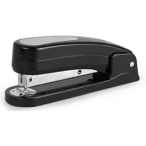 agrafeuse Pivotante 360(noir) , Mtal De Haute Qualit Antidrapant Et Antirouille Agrafeuse Portable Pour Le Bureau, La Maison, L'cole (1/5)