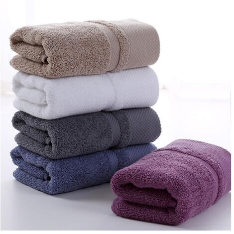 deux Serviettes De Qualit Suprieure (35 X 75 Cm) Coton, Super Douces Et Absorbantes Pour Salles De Bains, Salles De Sport, Douches, Htels Et Spas (1/5)
