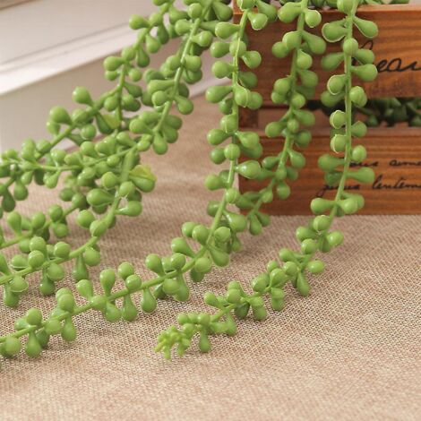 2 Pcs Faux Perle Plante Suspendue Chane Faux 76cm Suspendus Succulentes Suspendues Rotin Amour Larmes Succulentes Intrieur Extrieur Fte De Mariag (1/5)