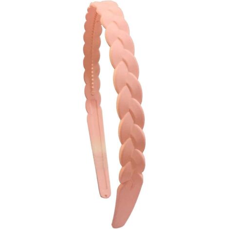 bandeaux Pour Cheveux De Femmes Roses Avec Dents En Forme De Tresse Givre La Mode Simple (1/5)