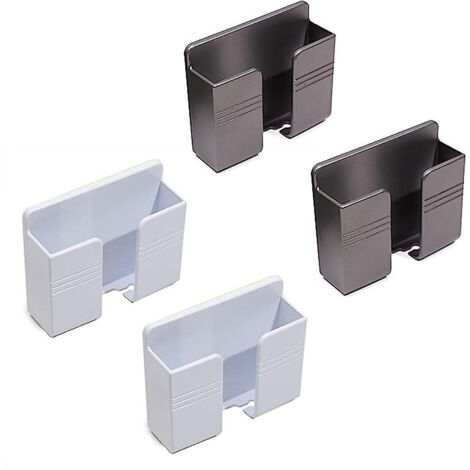 4 Pices Support Mural Pour Tlphone Portable - 3 M - Support Mural Autocollant Pour Tlphone Portable - Pour Chargeur De Tlphone Portable - Avec Tro (1/5)