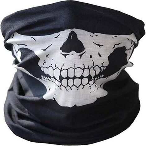 masque De Tte De Mort Crne Squelette Masque Moto Bandana Charpe Tour De Cou Bandeau Pour Homme Et Femme Ski Cyclisme Escalade (1/5)
