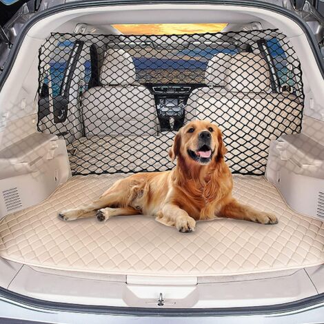 filet De Clture Pour Chien De Voiture 120 Cm 70 Cm, Filet De Scurit Double Couche, Clture En Maille Universelle Pour Vhicules Pour Animaux De C (1/5)