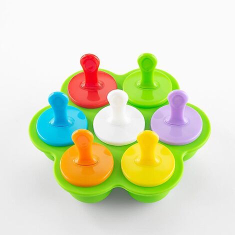 (vert) Moules Glace En Silicone Avec Btonnets En Plastique, Sans Bpa, Multifonctions Pour Les Enfants (1/5)