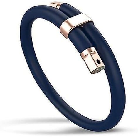 (bleu Fonc) Bracelet Anti-moustiques Puissant Bracelet Anti-moustiques Pour Enfants Anneau De Pied Anti-moustiques Huile Essentielle De Silicone R (1/5)