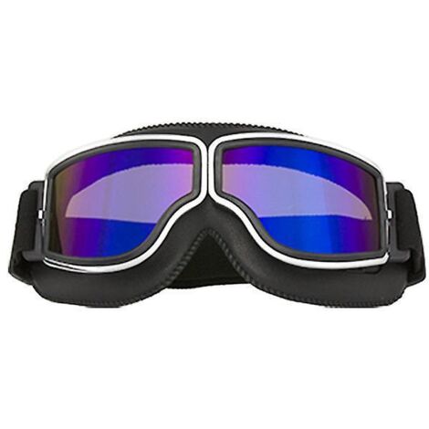 lunettes De Moto Biker Cyclisme Ski Cruisern Aviator Cruiser Jet Lunettes De Protection Masques De Moto Vintage Biker Oldtimer Scooter Harley Cho (1/5)