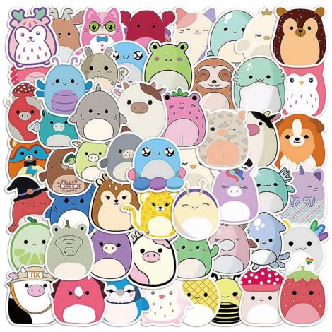 100 Pcs Kawaii Fun Animaux Stickers, Jolie Autocollant Pour Adultes Ado Enfants, Impermable Vinyle Sticker Pour Ordinateur Portable Scrapbooking S (1/5)