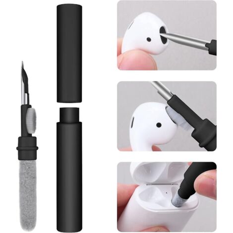kit Nettoyage Pour ,3 In 1 Nettoyeur Avec Brosse En Microfibre Douce Pour Couteurs Bluetooth Appareil Photo/port Tlphone Phone (1/5)