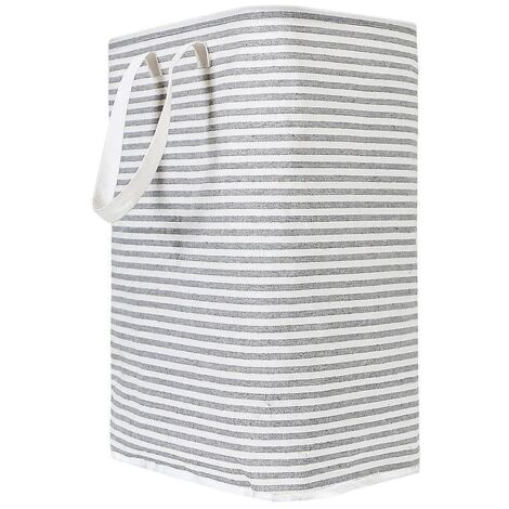 panier Linge Pliable Gris De 72 Litres, 40x30x60cm, Tissu Impermable (1/3)