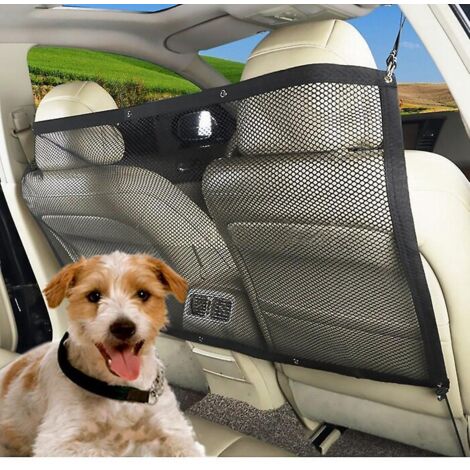 filet De Scurit Pour Animaux De Compagnie 115 X 62 Cm, Clture En Maille Universelle Pour Voiture, Barrire De Scurit Durable Pour Bloquer Les Chien (1/5)