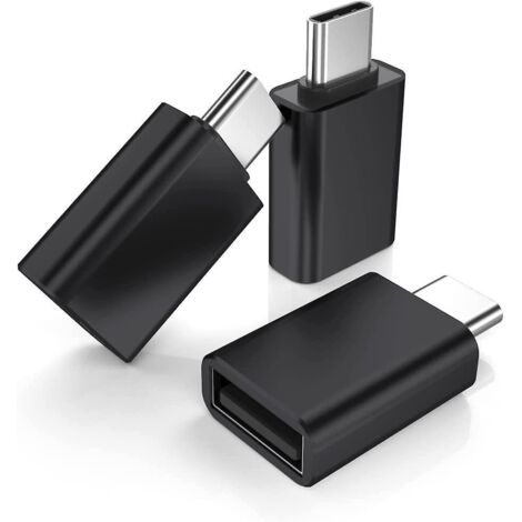 adaptateur Usb C Mle Vers Usb 3.0 Femelle 3-pack,convertisseur Thunderbolt 3 Type C Otg Pour Macbook Pro 2022,ipad Mini 6 Air 4 5 Gnration,surface (1/5)