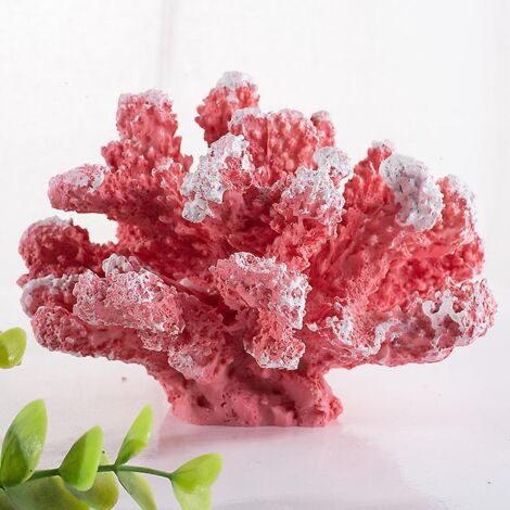 1 Pice Corail Rose Pour Dcoration D'aquarium. (1/5)