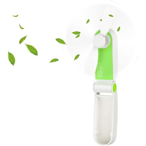 vert-mini Ventilateur De Poche Pliable, Portatif Ventilateur De Poche Rechargeable Portable Avec Cble Usb Rglable 2 Vitesses Pour Voyage La Mais (1/5)