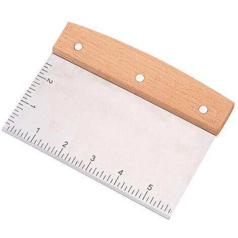 2pcs Coupe-pte Pour Pte Pain Et Pizza Grattoir En Acier Inoxydable Grattoir Multifonction Pour Plan De Cuisson Qualit Commerciale (1/5)