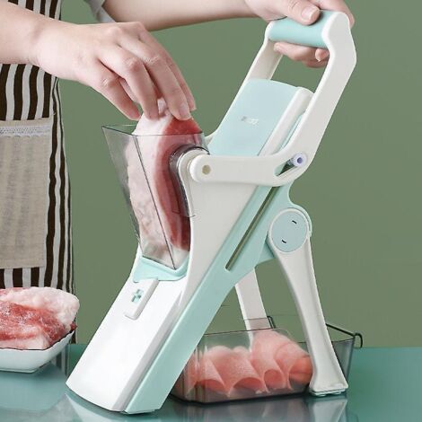 Mandoline De Cuisine Safety Slicer Manuelle Multifonction Tous Coupe Lgumes Lame En Acier Inoxydable, Julienne, Cubes, Fcoupe Patate Frite Carott (1/5)